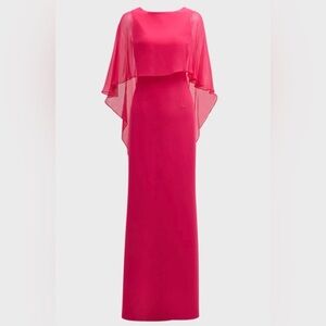 Rickie Freeman for Teri Jon Fuchsia Asymmetrical Dress